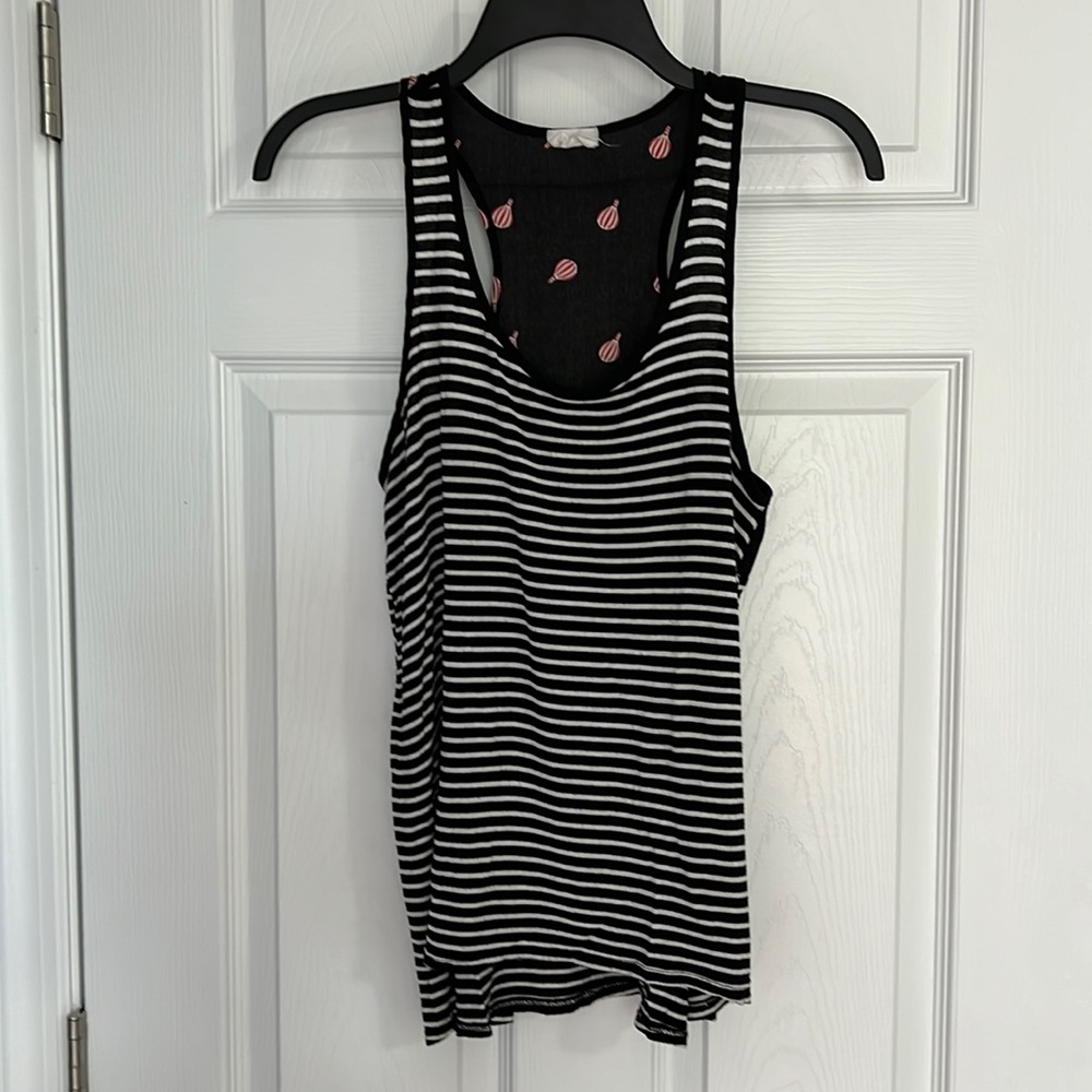 Le Lis-Mixed Material tank, Womens XS